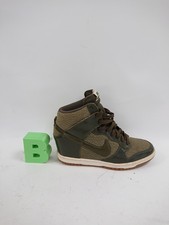 Nike Dunk Sky Hi PRM Trainers UK 6.5 Olive Green High Top Sneakers Womens 