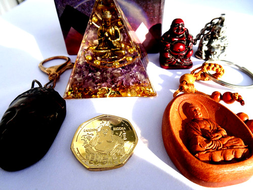 Buddhism joblot keyrings - buddhism,