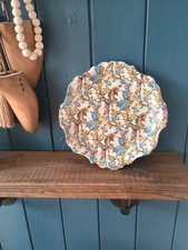 James Kent Fenton birds of paradise chintz plate 9.5"