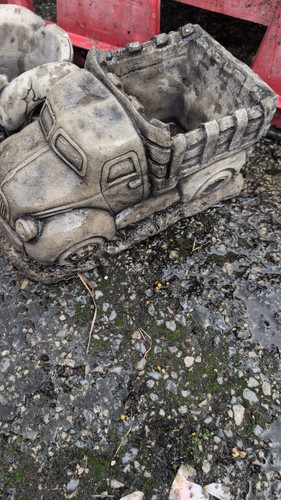 Stone garden american truck - garden,