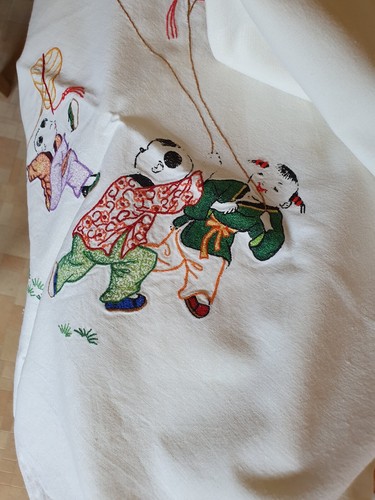 Vintage chinese cushion pillow - vintage,