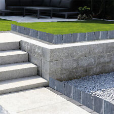 Pack of 10 Outdoor Brick Effect Garden Lawn Pathway Edge Fence Border- Grey