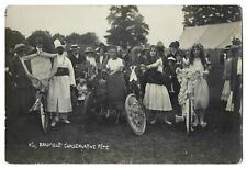 RP Bradfield Conservative Fete suffragette cycling C May Reading postcard Berks