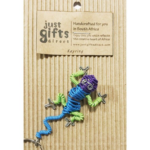 Wire lizard keyring - 3d,