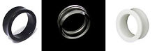 PAIR Acrylic FLARED Flesh Ear plugs **TUNNELS** - CHOOSE COLOUR AND SIZE!