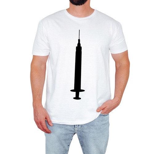 Funny syringe mens - mens, t-shirt