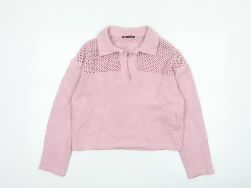 Zara women pink - pink, knit