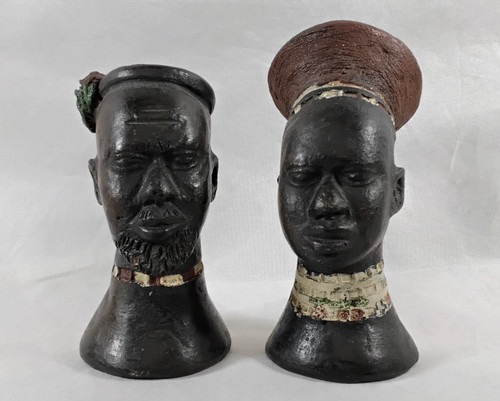 Vtg zulu african bust - zulu,