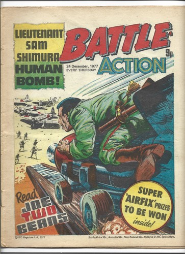 Vintage battle action comic - battle,
