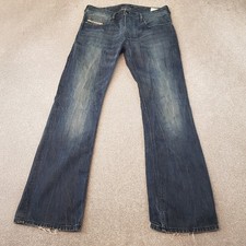 Diesel Mens Jeans 33x32 Blue Zathan 0072Y Regular Bootcut Flare Denim W33 L32