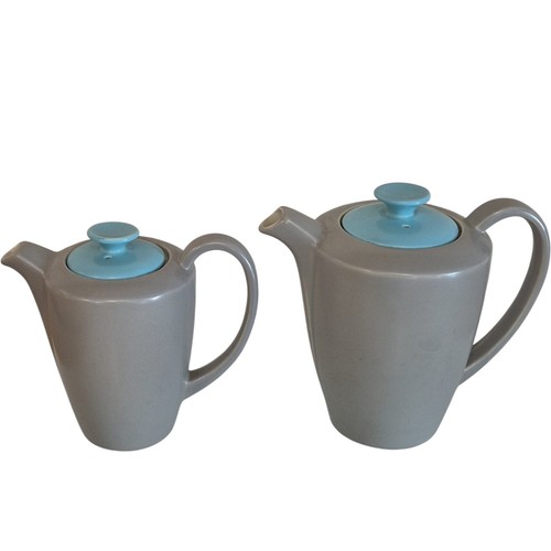 Poole pottery twintone tea pot - pottery,