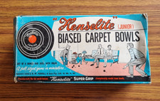 Henselite Junior Biased Carpet Bowls  Vintage Game VGC Made In Australia