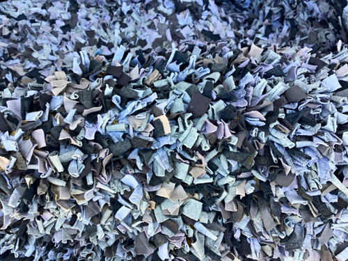 Grey rag rug rectangle - rug, ft