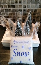 Hawthorne Village And Snow - Winter Landscape - 9 Trees 1 Snow Pack NEW