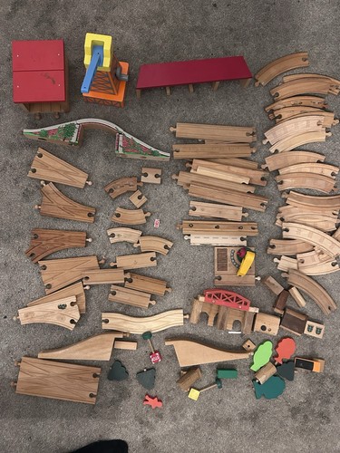 Vintage brio wooden - wooden, railway