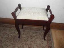 Vintage  Wooden Piano /  Dressing Table Stool  / Chair Storage seat