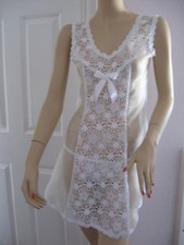  white Nylon baby doll