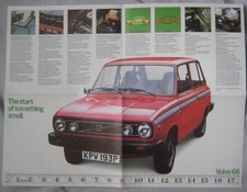 1975 Volvo 66 fold out poster Brochure