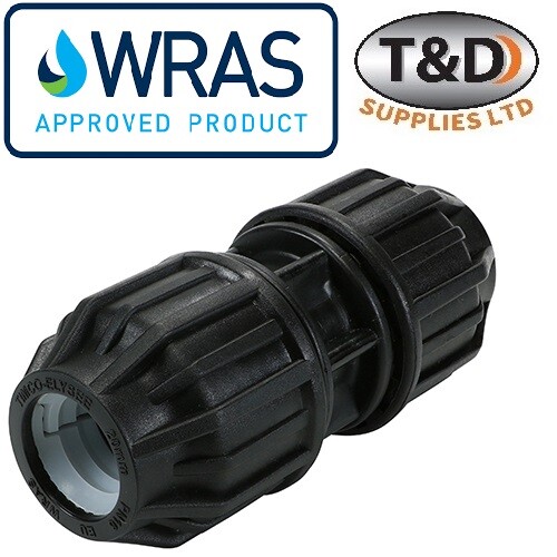 20mm mdpe straight coupler - 20mm,