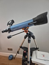 Celestron Inspire 100AZ 100mm f/6.6 Alt-Az Refractor Telescope - Blue