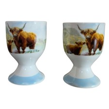 Highland Cow Calf Egg Cups