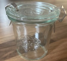 WECK Rundrand-Glas 60 Vintage Strawberry Glass Canning/Storage Jar