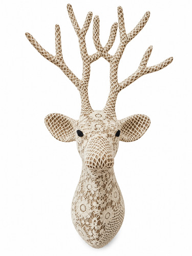 Arthouse lace deer - lace, head