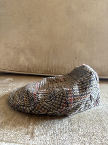 Vtg herringbone tweed flat - vtg, cap