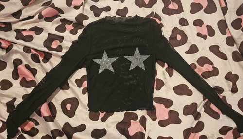 Sheer long sleeve - sleeve, rhinestone
