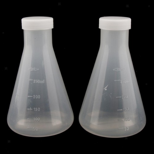Plastic conical flask - 2x,