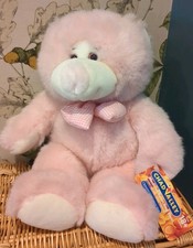 Chad Valley Bear Soft Toy pink,tagged