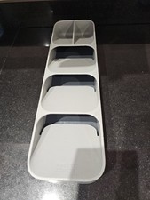 Joseph DrawerStore Compact Utensil Organizer For Kitchen Drawer Grey
