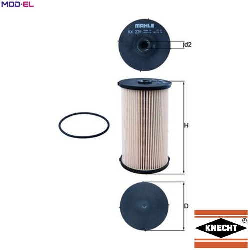 Fuel filter 220d for - fuel, kx