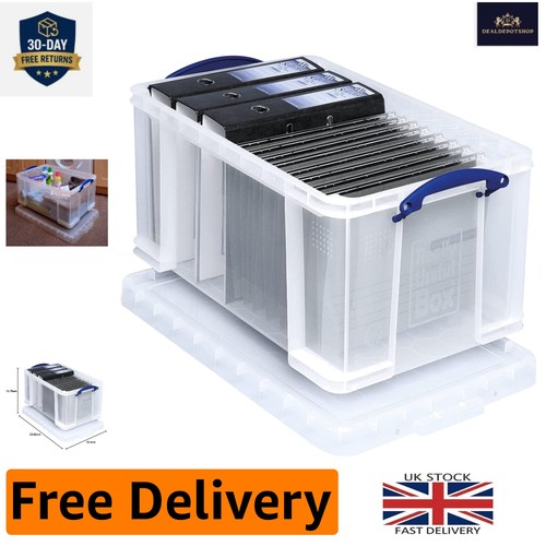 Clear plastic storage box - storage, 48