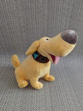 Disney Store Pixar Up Small Dug Doug Dog Yellow Plush Stuffed Bean Bag