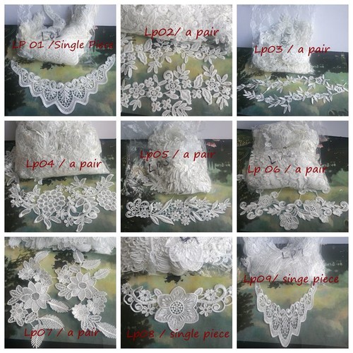 Flower patch lace collar - patch,