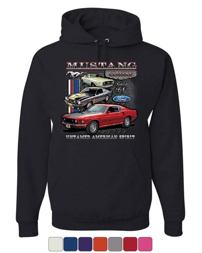 Ford mustang classics hoodie - mustang,