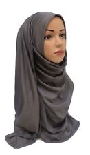 Pack Of 2  Instant Ready Made One Piece Pull on Scarf Jersey Instant Pin free