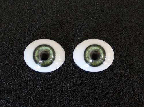 Solid glass eyes - , oval