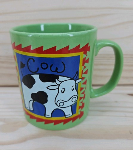 Staffordshire mug cow themed - staffordshire,