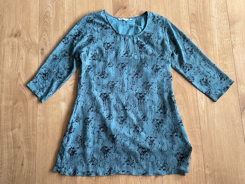 Adini stunning teal navy tunic - teal/navy,