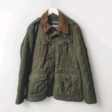 Hackett Fenton Men's Olive Green Insulated Quilted Jacket Size L