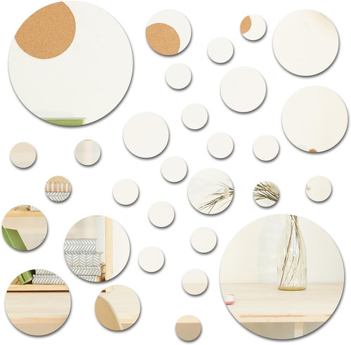 30pcs small mirror round - small,
