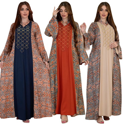 Modest women printed abaya - modest,
