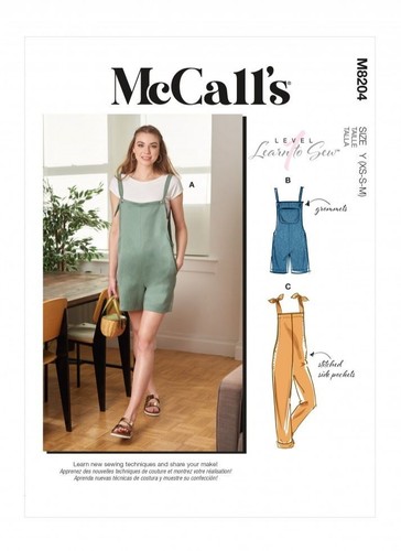 Mccalls sewing pattern 8204 - sewing,