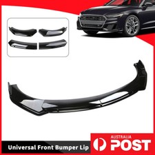 Gloss Black Front Bumper Lip Spoiler Splitter Body Kit For Ford Puma 2019-2024