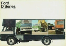 Ford D-Series 1966-67 UK Market Foldout Sales Brochure Truck Artic Tipper Tandem