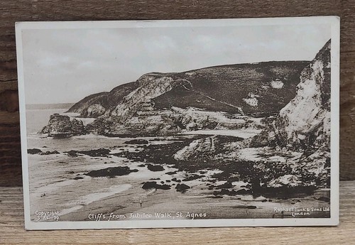 Old postcard cliffs - old, from