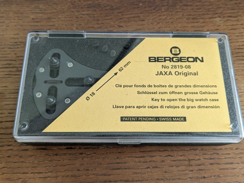 Bergeon 2819 jaxa case back - bergeon, 2819-08