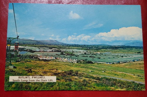 Butlins pwllheli postcard - butlins,